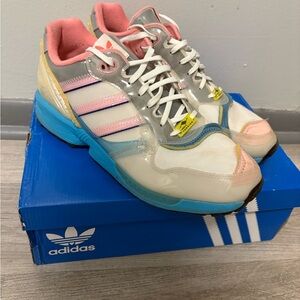 Adidas Pink and Blue Sneakers